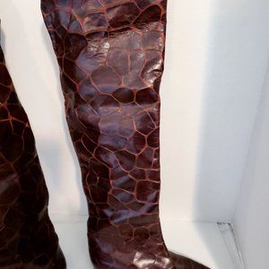 Italian Vero Cuoio over the knee boots